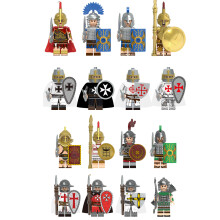 (16pcs-A) 24pcsRoman soldiers Building Blocks Minifigures Kids Gifts Toys