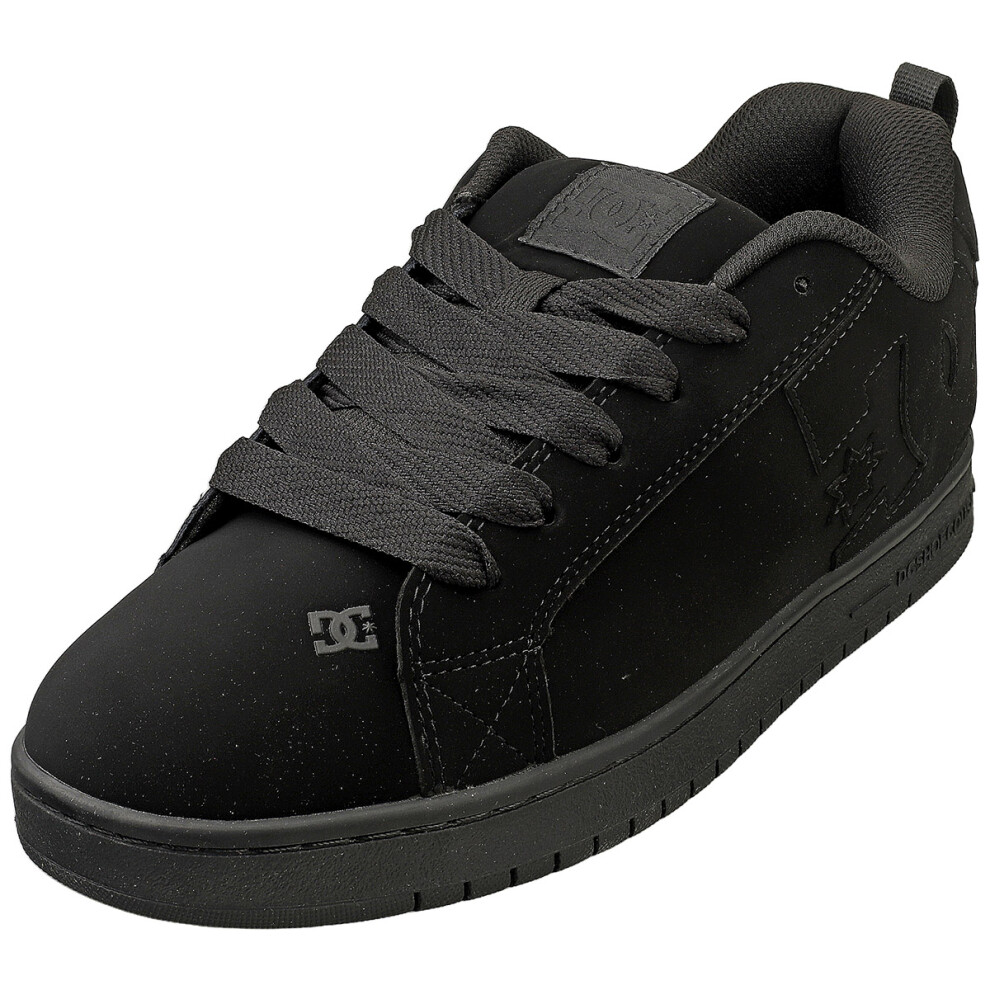 Dc Shoes Court Graffik Mens Skate Trainers In Black Black - 10.5 Uk