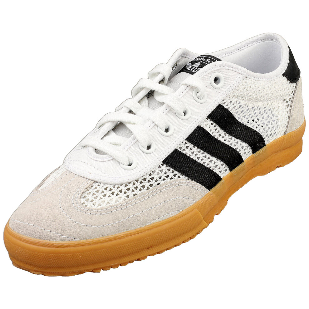 (8.5) Adidas Tischtennis Womens Casual Trainers In White Black