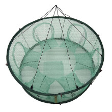 Automatic Fishing Net Trap Cage Round Shape Durable Open For Crab Crayfish Lobster