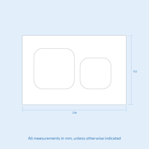 NES Home Nes Home Black Rimless Square Toilet, Cistern Frame & Square Button Flush Plate 2