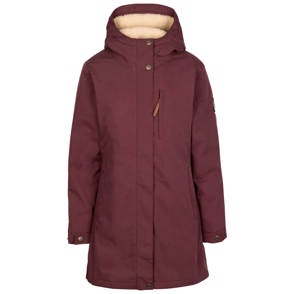 (18, Mulberry) Trespass Womens Fleece Waterproof Jacket Risha