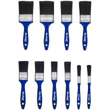 BlueSpot Tools 36018 Synthetic Workshop Paint Brush Set, 10 Piece