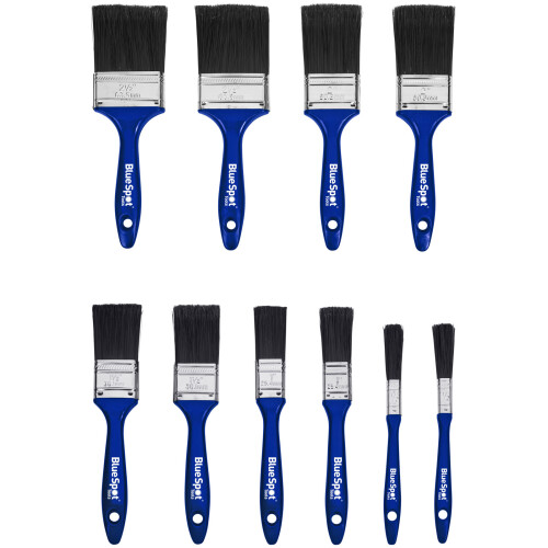 BlueSpot BlueSpot Tools 36018 Synthetic Workshop Paint Brush Set, 10 Piece