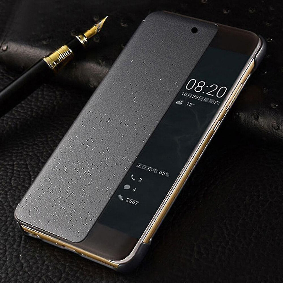 (For P30, For Dark ) Apply To Smart View Case For Huawei P30 Pro P30pro P30lite Auto Sleep Wake Up Flip Cover Phone Cases For Huawei P30 Lite Fas Grey 8994439998262