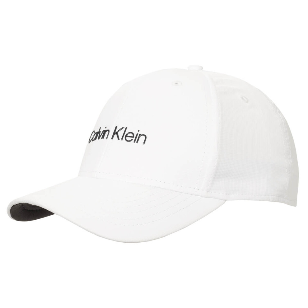 (One Size, White) Calvin Klein Mens Brookline Quick Drying Adjustable Golf Baseball Cap