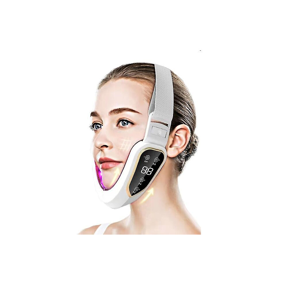 Facial Lifting Device Led Photon Therapy Facial Slimming Vibration Massager Double Chin V-shaped Cheek Lift Face