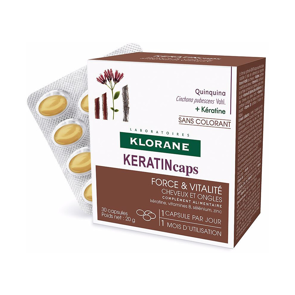 Klorane Food Supplement Hair And Nails A La Keratin 30 Units