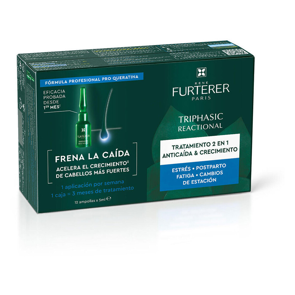 Rene Furterer Triphasic Reaccional Anti-Hair Loss Ritual Ampoules 12 X 5 Ml