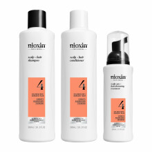 Nioxin Sistema 4 Kit Trifasico Shampoo 300ml Hoitoaine 300ml Hoito 100ml