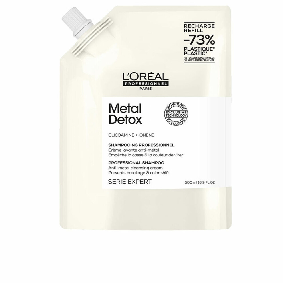 LOreal Professionnel Metal Detox Shampoo | Hard Water Chelating Shampoo | Removes Metal Build Up | Protect Color & Add Shine | Paraben & Sulfate Free