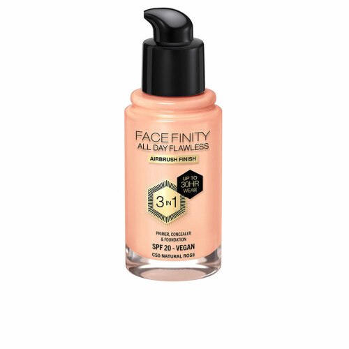 Max Factor Foundation - MAX FACTOR - Facefinity All Day Flawless - C50-natuurlijk Roos - 30 ml - Alle huidtypes