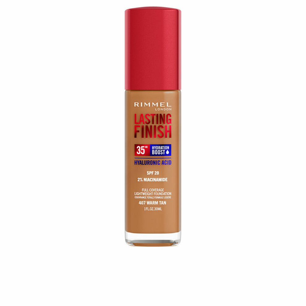 Cr?me Make-up Base Rimmel London Lasting Finish N? 407 Warm Tan Spf 20 30 ml