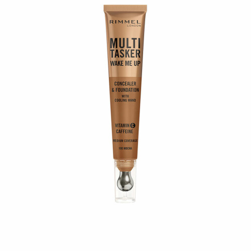 Rimmel Corretivo e Base - RIMMEL - Multi-Tasker Wake Me Up - 100 Mocha - 20ml - Sem perfume