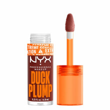 NYX PROFESSIONAL MAKEUP Duck Plump High Pigment Lip Gloss Lip Plumper Gloss mit wrzigem Ingwer  Wine Not