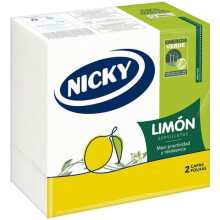 Serviettes CITRON 33x33 2 épaisseurs 65 u