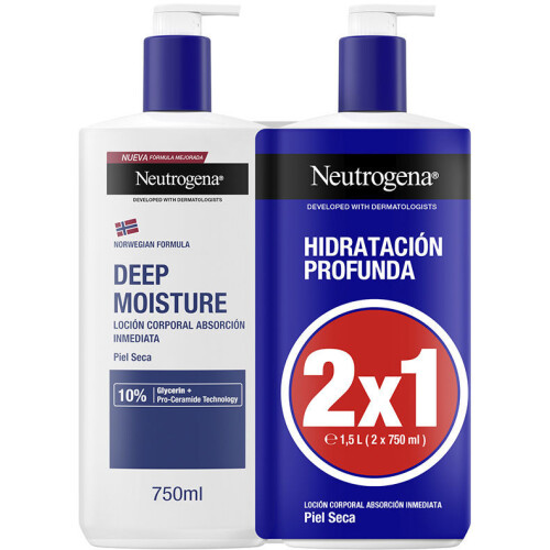 Neutrogena Deep Hydration Neutrogena dry skin lotion pack 2 x 750 ml