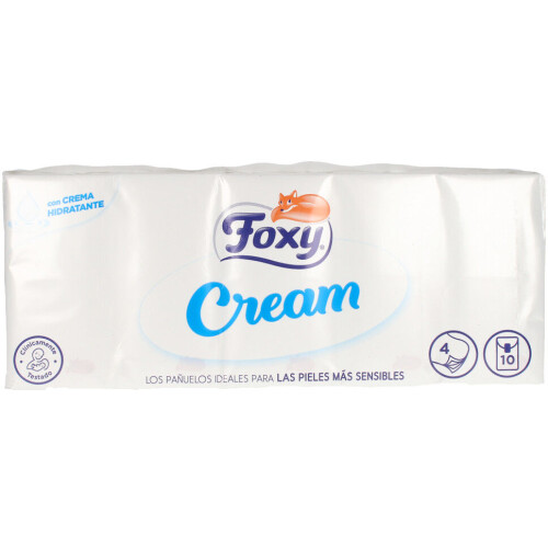 Foxy Cream Tissues Sensitive Skin 10 x 9 u