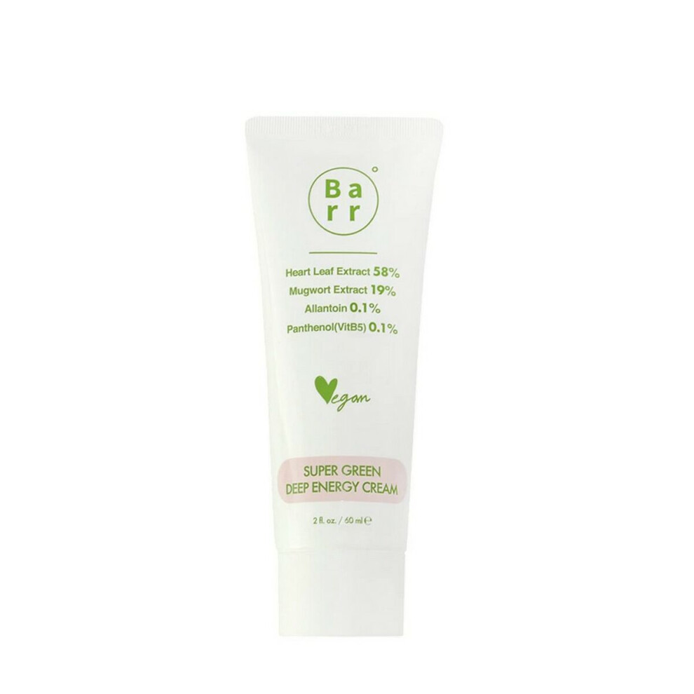 Barr Hydrating Facial Cream Super Green Deep Energy (60 Ml) Green,Cream