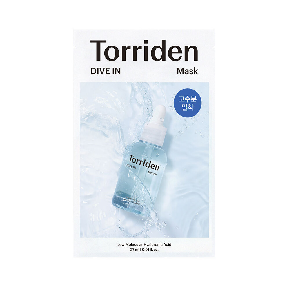Torriden Low Molecular Hyaluronic Acid Facial Mask Dive-In 27 Ml