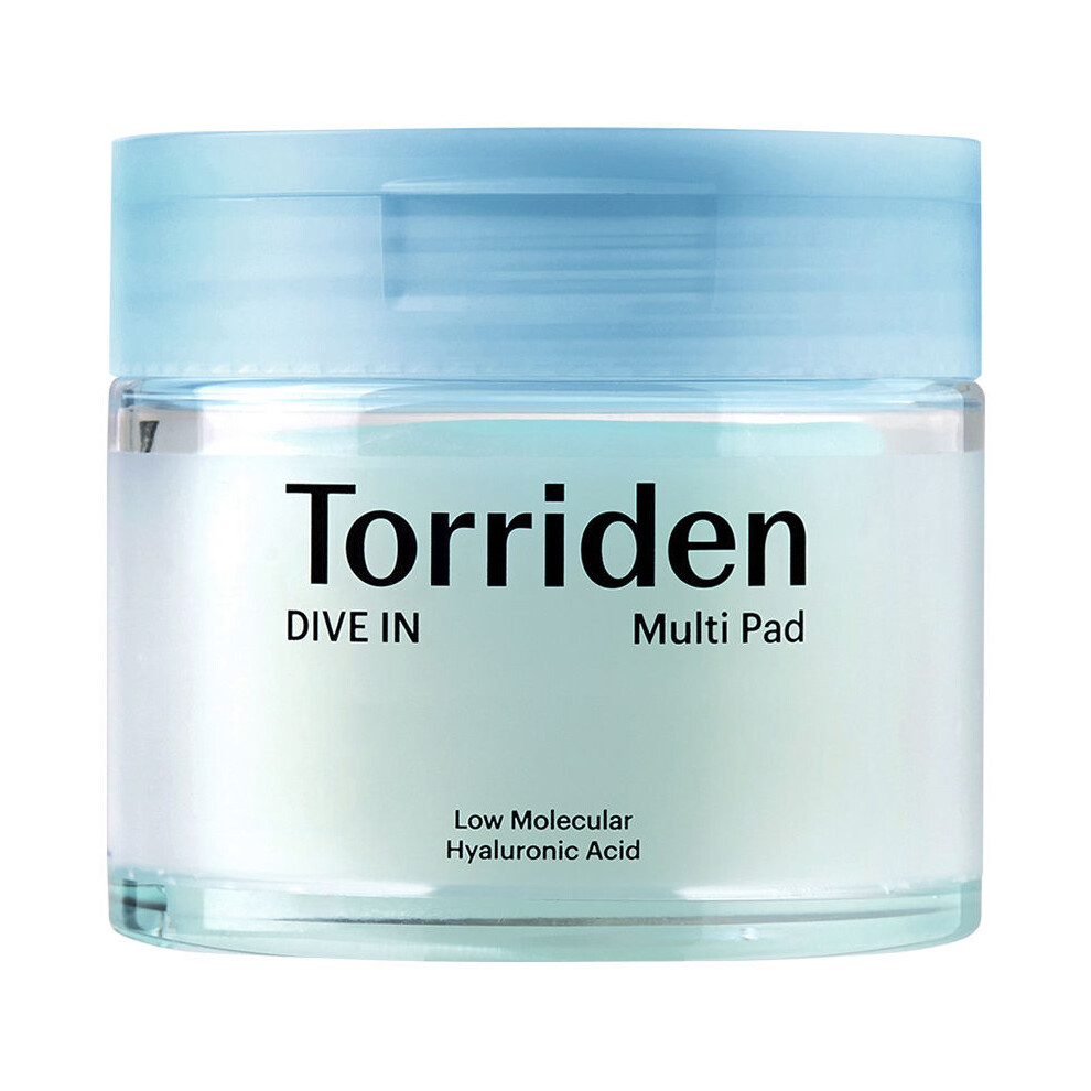 Torriden Low Molecular Hyaluronic Acid Facial Pads Dive-In X 80 Units