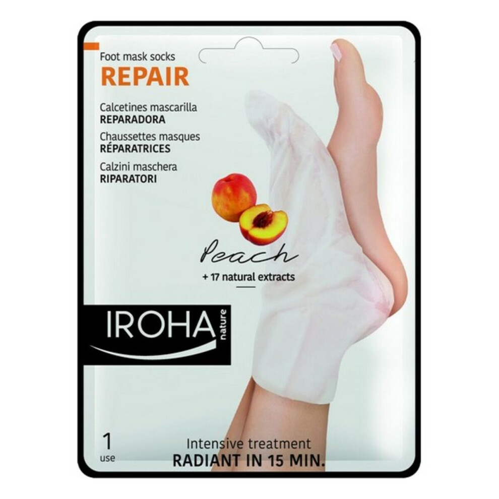 Iroha Peach Moisturising Socks Repair 659404