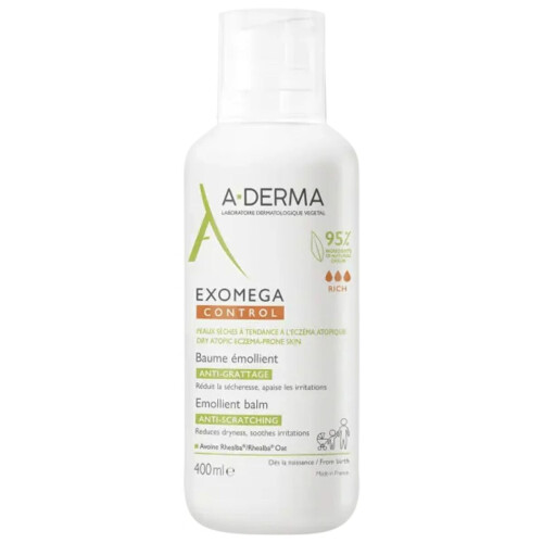 Balsam de față, A-Derma, Exomega Control, Emolient, 400 ml
