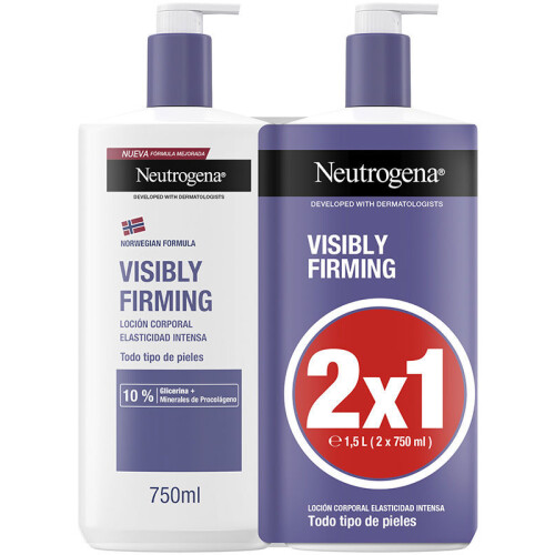 Neutrogena Lotion - NEUTROGENA - VISIBLY FIRMING - Pack de 2 x 750ml - Élastisité intense - Sans parabène