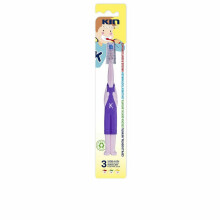 Cepillo de dientes Junior - KIN - 6-12 Años - Ergonómico - Filamentos redondeados - Tapa de protección