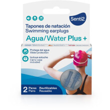 SENTI2 AGUA PLUS+ Bouchons de Natation – Protection Auditive Étanche (2 unités)