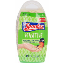 LATEX SENSITIVE guantes satinados sin polvo talla S