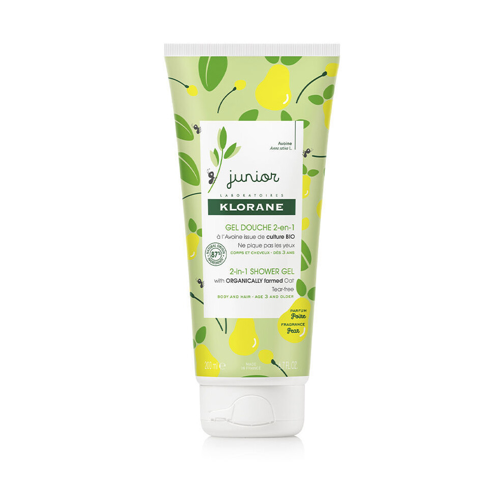 Klorane Junior Hair And Body Bath Gel Pear 200 Ml