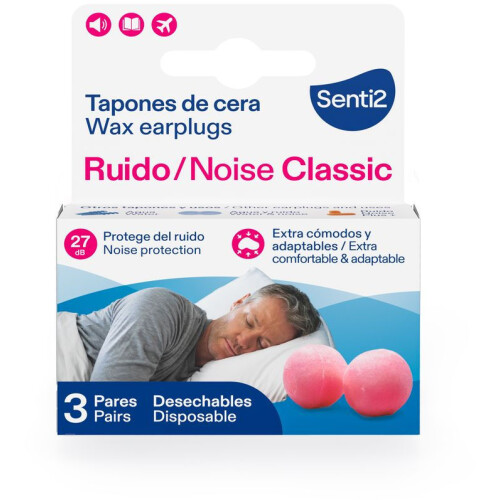 Senti2 Noise Wax Plugs 3 u