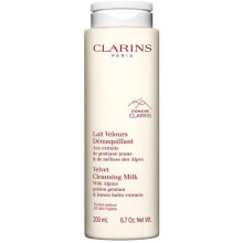 CLARINS Lait Démaquillant Ultra-Doux 200ml | Nettoie &amp; Apaise Tous Types de Peaux