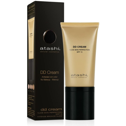 Crème DD Anti-aging - ATASHI - Intense Bronze - SPF 15 - Hydratatie - Liftingeffect