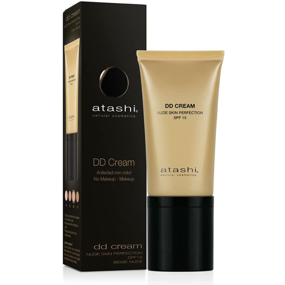 Sun Protection with Colour Atashi Celullar Cosmetic Dd DD Cream Spf 15 Beige 50 ml-image-OPC-PFX5952-NEW