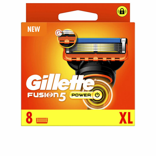 Gillette Shaving Razor Gillette Fusion 5 Power (8 Units)