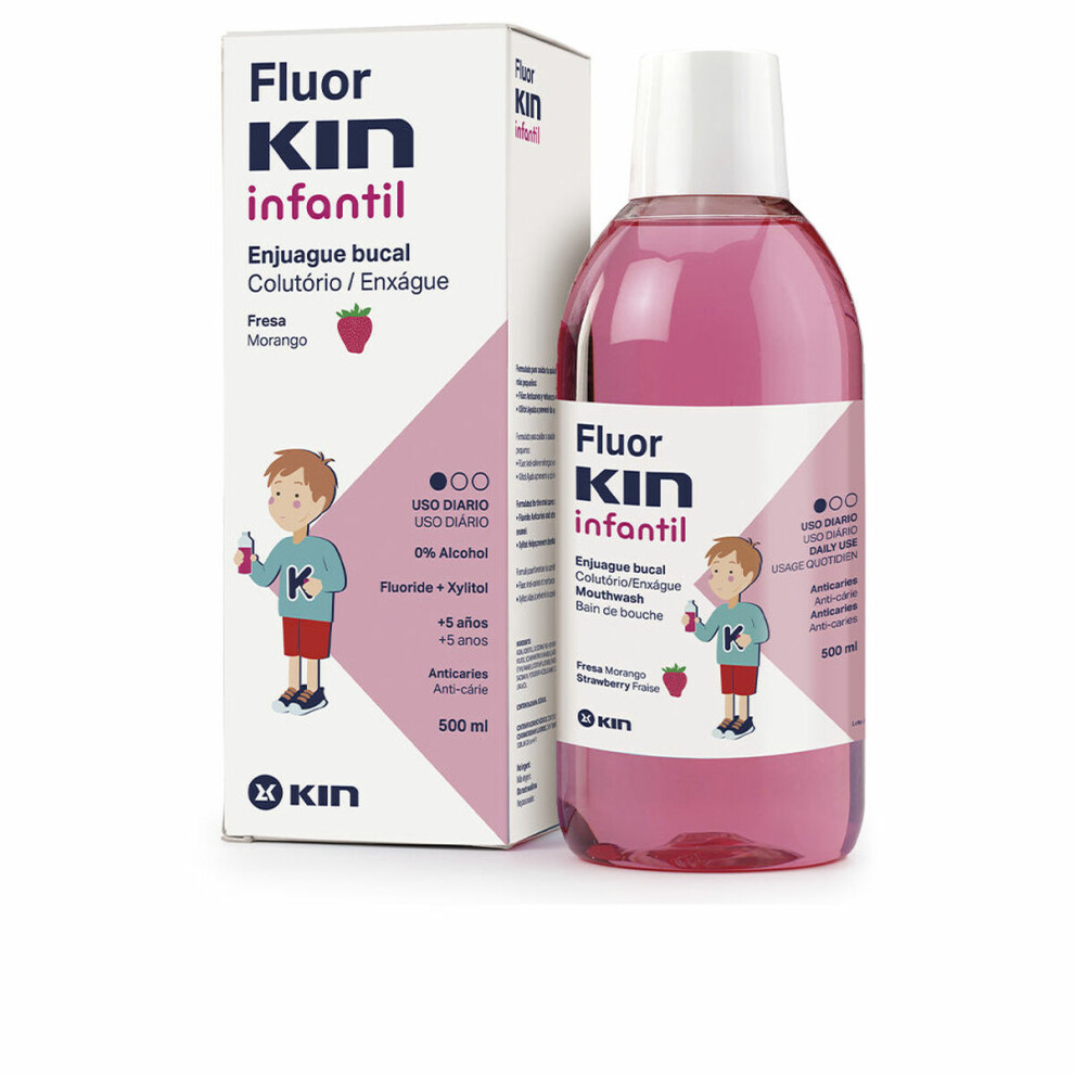 Kin Mouthwash Children's Strawberry 500 Ml
