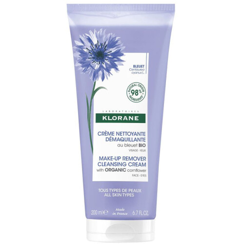 Klorane (200 ml) AL ACIANO BIO crema limpiadora