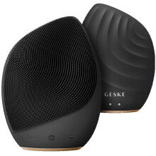 Reinigende en masserende gezichtsborstel - GESKE SONIC THERMO - 5 in 1 - Thermisch sonisch - Zwart Goud