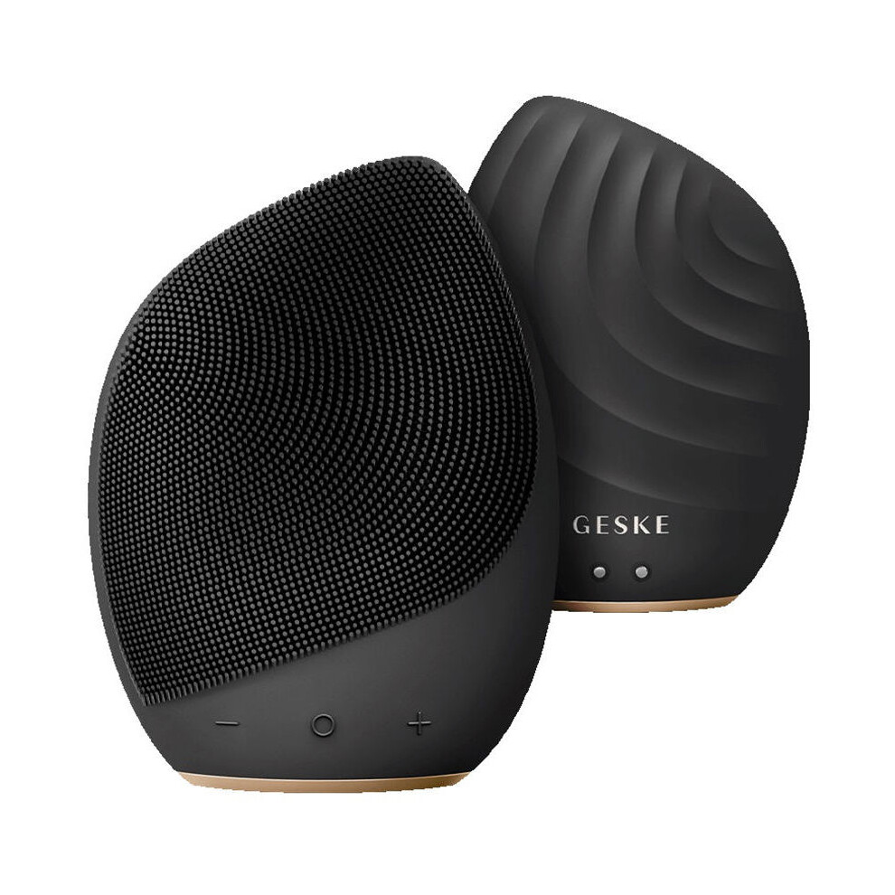 Geske Unisex Black Smart App Guided 5-In-1 Sonic Facial Brush # 1 Unit