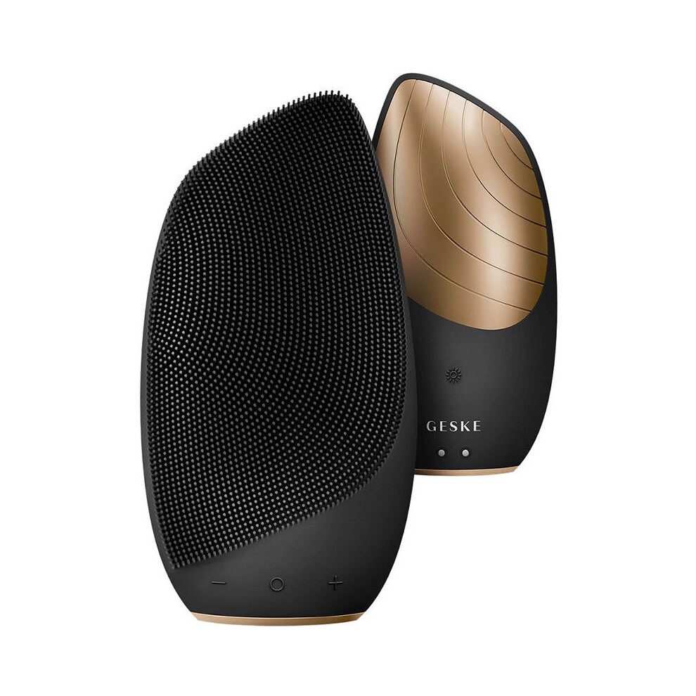 Geske Unisex Black Smart App Guided 6 In 1 Sonic Facial Brush # 1 Unit