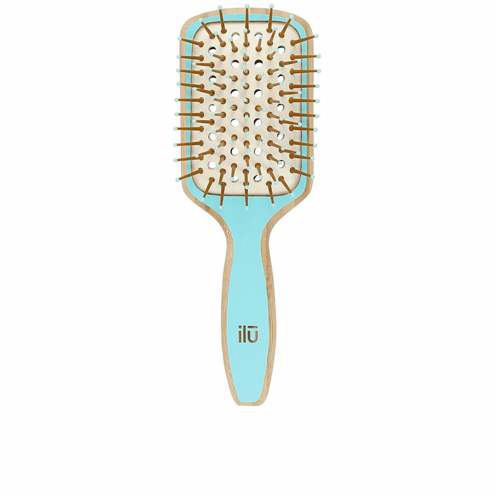 Il? Blue Detangling Hairbrush Bamboom Squared