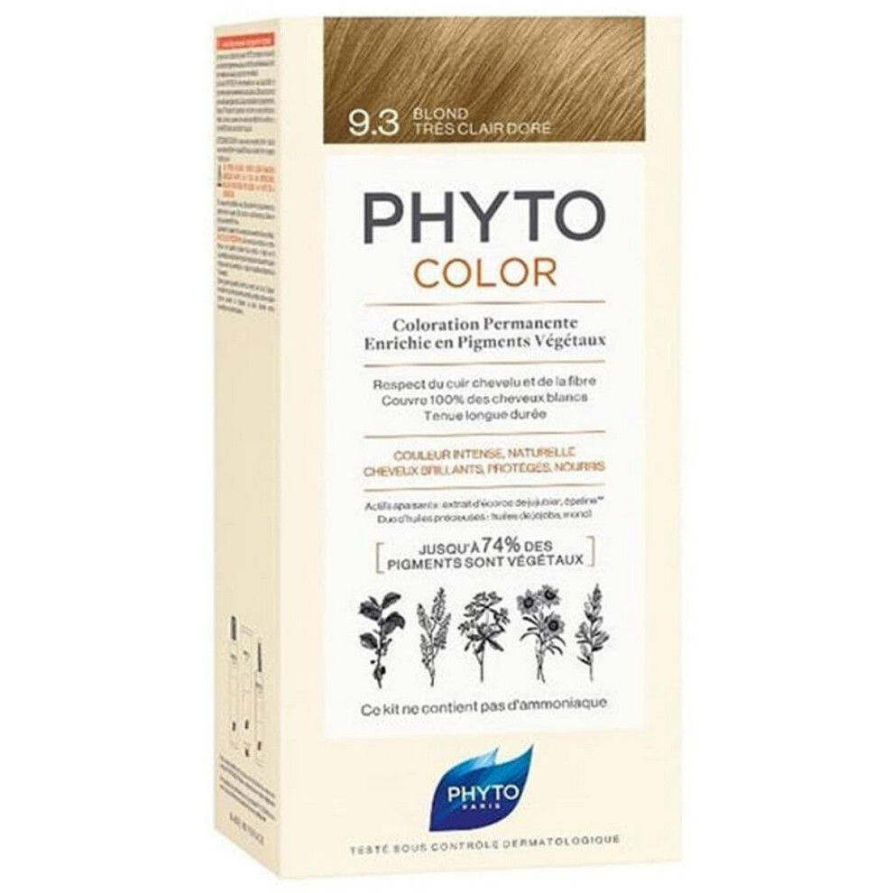 Phyto Permanent Colour Paris Color 9.3-Rubio Dorado Muy Claro