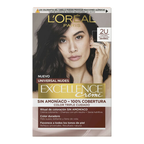 L’Oréal Paris Haarkleuring EXCELLENCE NUDES #2u-bruin de donkerste 5 u 1
