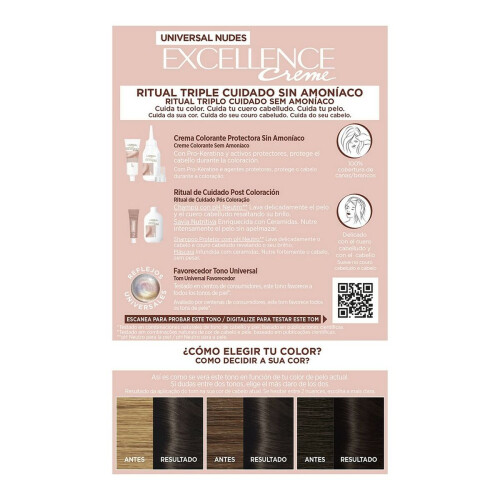 L’Oréal Paris Haarkleuring EXCELLENCE NUDES #2u-bruin de donkerste 5 u 2