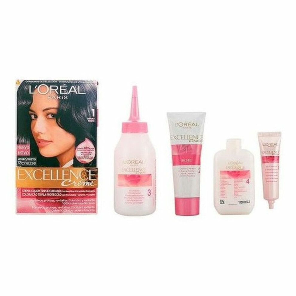 New L’oréal Paris L'oreal Make Up Permanent Dye Excellence L'oreal Expert Professionnel Black