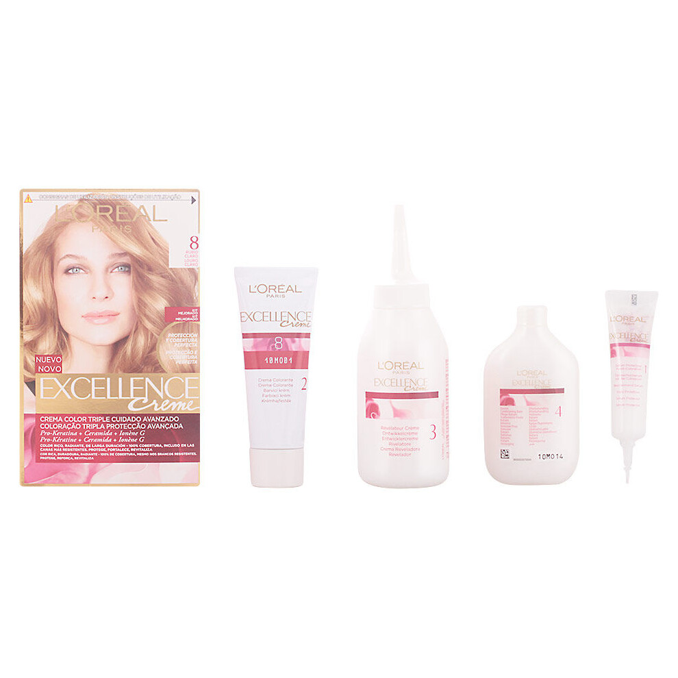 New L’oréal Paris Permanent Dye Excellence L'oreal Make Up Blonde Nº 8 Light S4603962