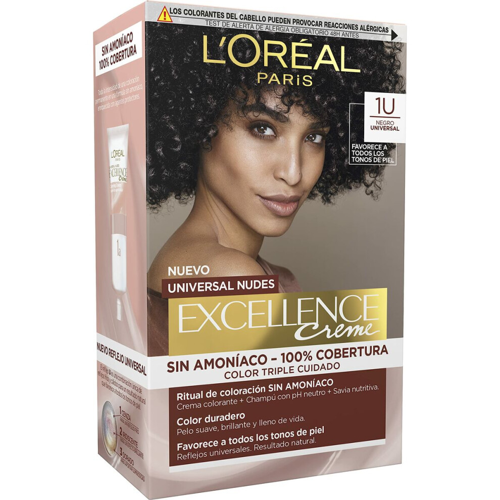 LâOrã©Al Paris Black Permanent Dye L'oreal Make Up Excellence (S0596776)