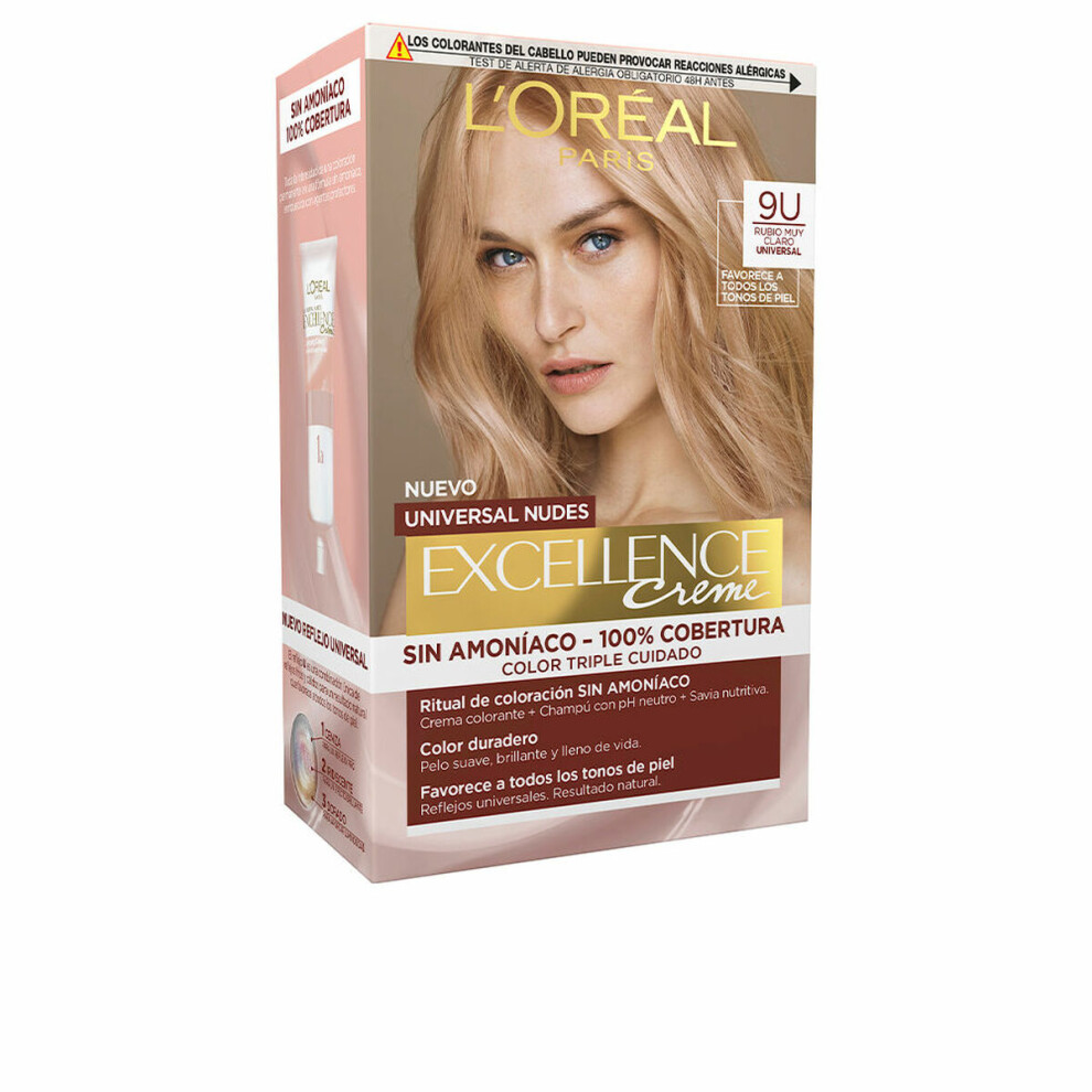 New L’oréal Paris Permanent Dye L'oreal Make Up Excellence N? 9U Very Blonde Light